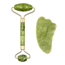 Load image into Gallery viewer, Gua Sha Massager Set for Face Care Jade Rollers Natural Stone Beauty
