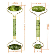 Load image into Gallery viewer, Gua Sha Massager Set for Face Care Jade Rollers Natural Stone Beauty
