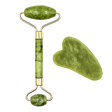 Load image into Gallery viewer, Gua Sha Massager Set for Face Care Jade Rollers Natural Stone Beauty
