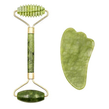 Load image into Gallery viewer, Gua Sha Massager Set for Face Care Jade Rollers Natural Stone Beauty
